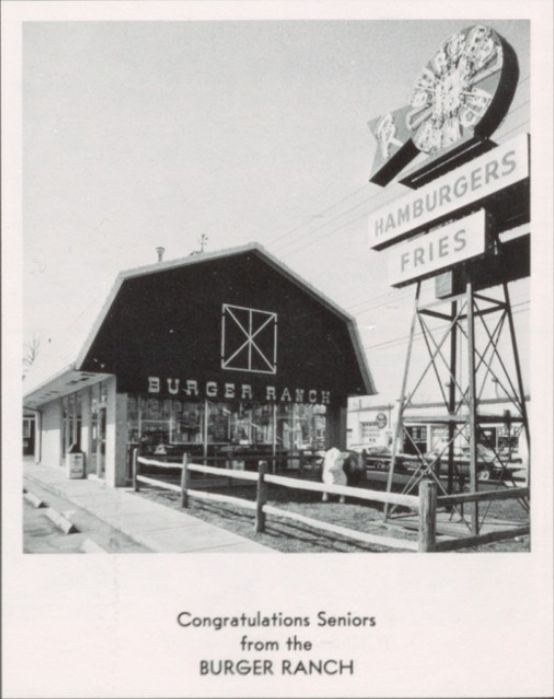 Burger Ranch - Vintage Owosso High Yearbook Ad